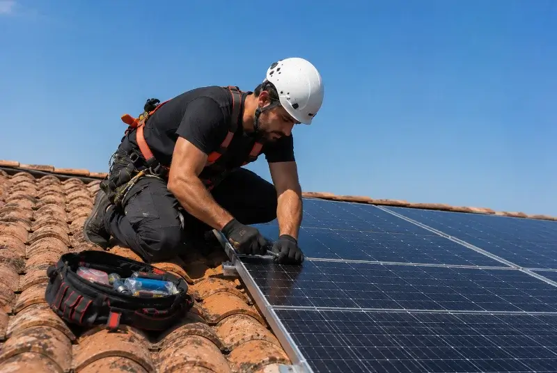 Maintenance et monitoring de panneaux solaires à Malviès