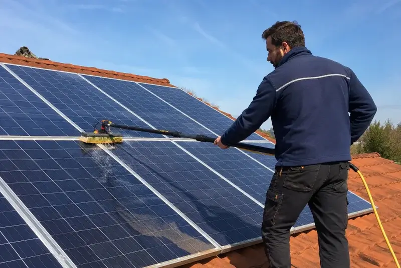Nettoyage et entretien de panneaux solaires à Malviès